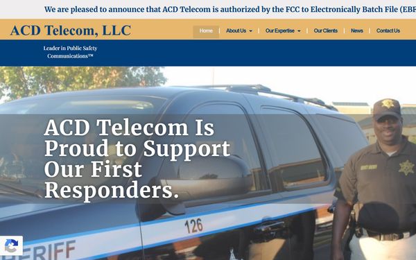 Homepage screenshot of ACD Telecom Inc - MI