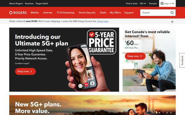 Homepage screenshot of CallNet Communications
