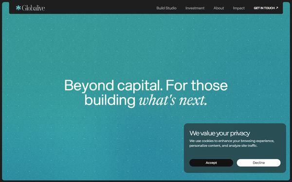 Homepage screenshot of Globalive Wireless
