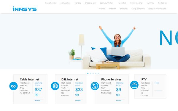 Homepage screenshot of InnSysVoice Corporation - ON