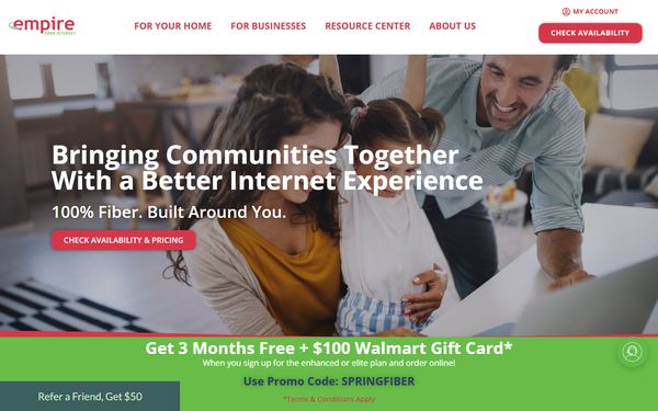 Homepage screenshot of North Penn Access