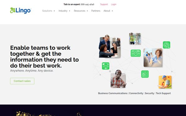 Homepage screenshot of Tex-Link
