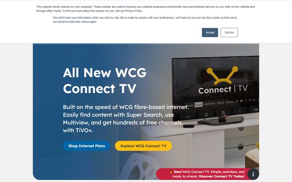 Homepage screenshot of Westman Media Cooperative Ltd - MB