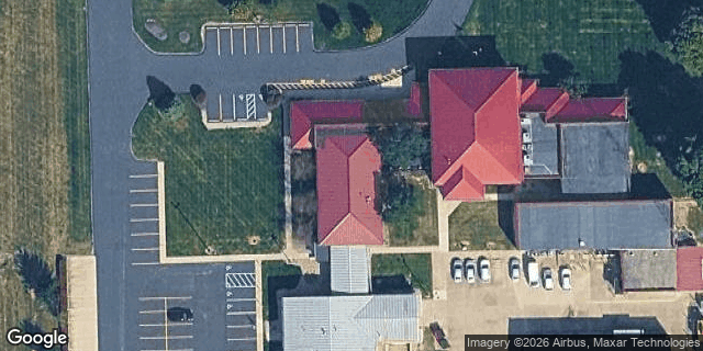 Satellite view of Hancock Rural Telephone Corporation dba NineStar Connect HQ