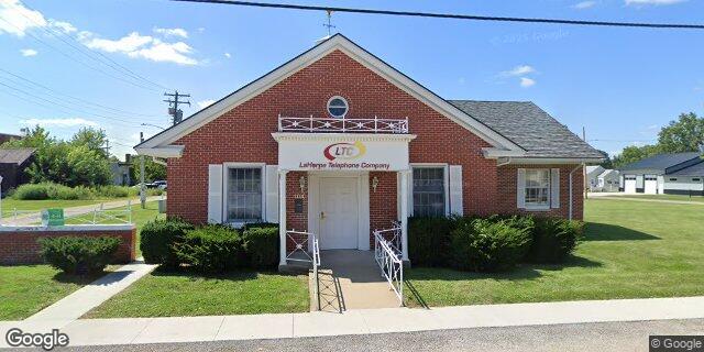 Street view of Laharpe Telephone Company HQ