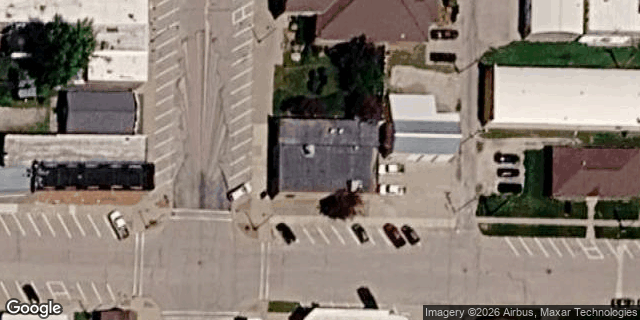 Satellite view of Farmers Cooperative Telephone Company HQ