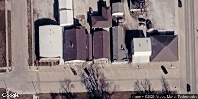 Satellite view of Farmers Mutual Telephone Company HQ