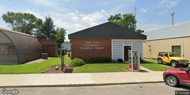 Street view of Lone Rock Cooperative Telephone Company HQ