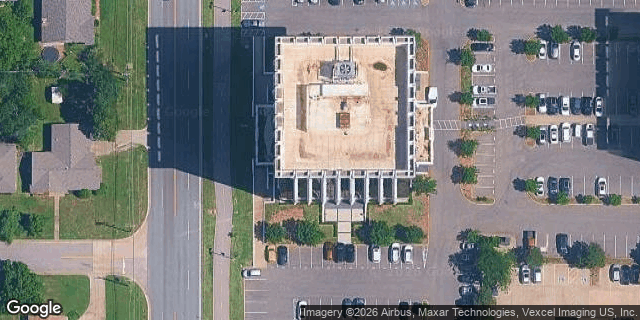 Satellite view of McLoud Telephone Company HQ